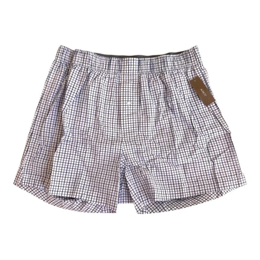 J Crew Patterned Boxer Shorts Blue Stripe 100% Cotton Mens Size M
